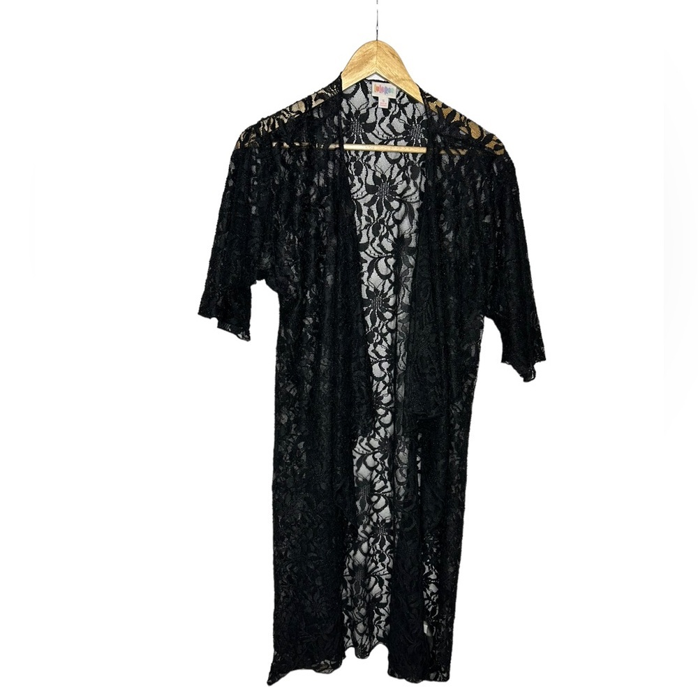 NWOT LuLaRoe Black Lace Kimono small